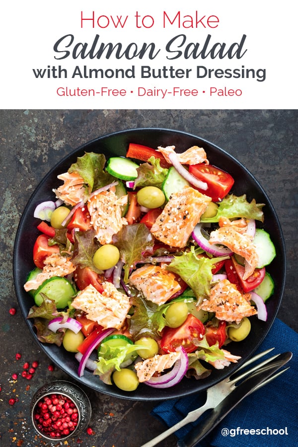 How to Make Salmon Salad with Almond Butter Dressing