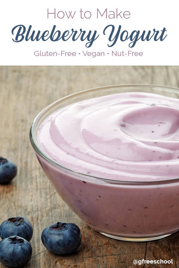 Vegan Blueberry Yogurt (Nut-Free)
