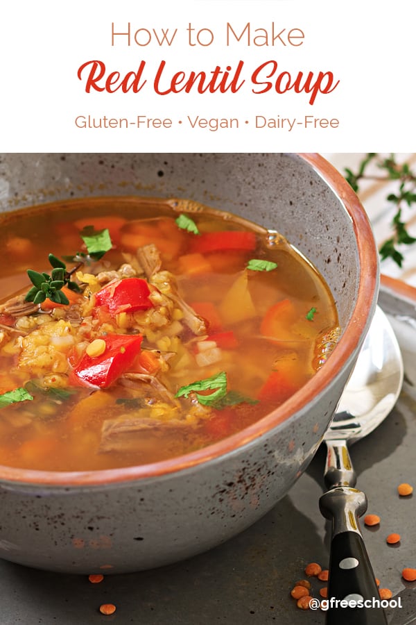 Easy Vegan Red Lentil Soup