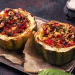Stuffed acorn squash