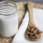 Jug of Almond Milk and Almonds