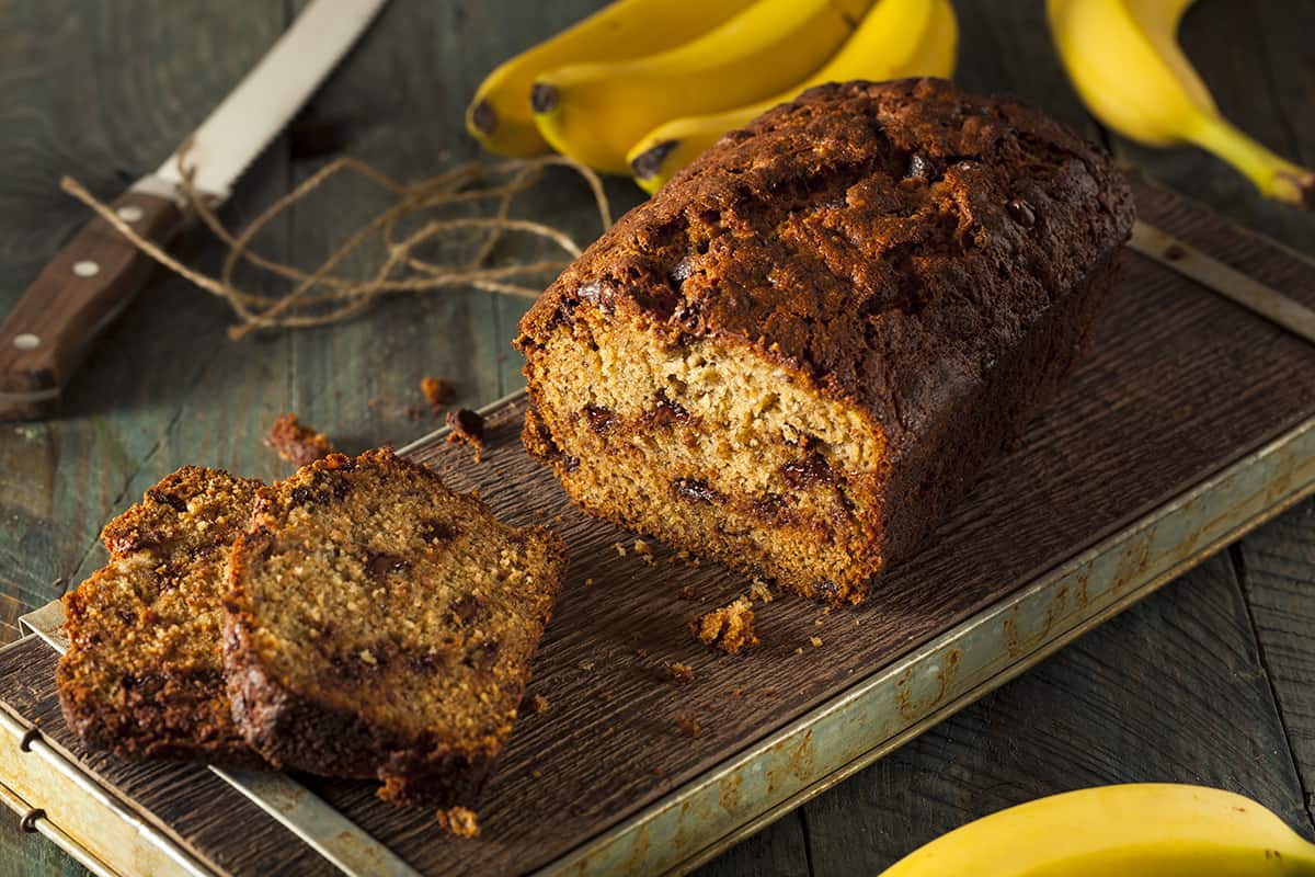 Homemade Chocolate Chip Banana Bread