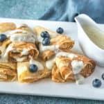 Gluten free and vegan crepes