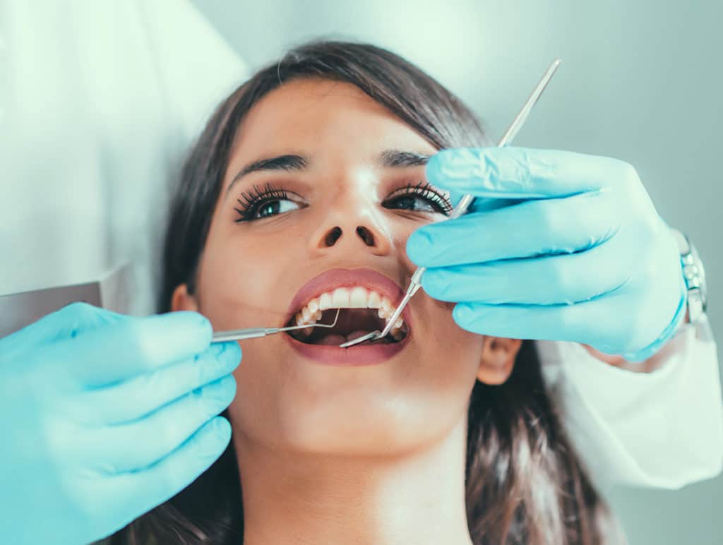 Woman at a Gluten Free Dentist