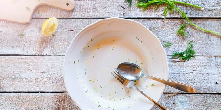 Empty Plate from Elimination Diet