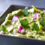 Guacamole in the bowl