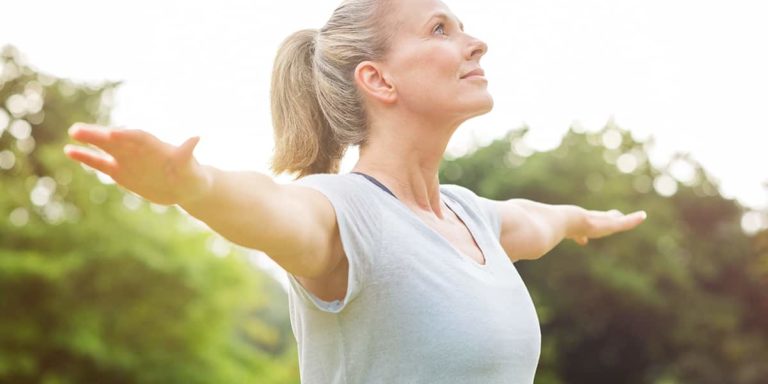 Healthy Woman doing Yoga