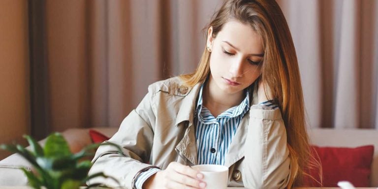 Woman experiencing inflammation