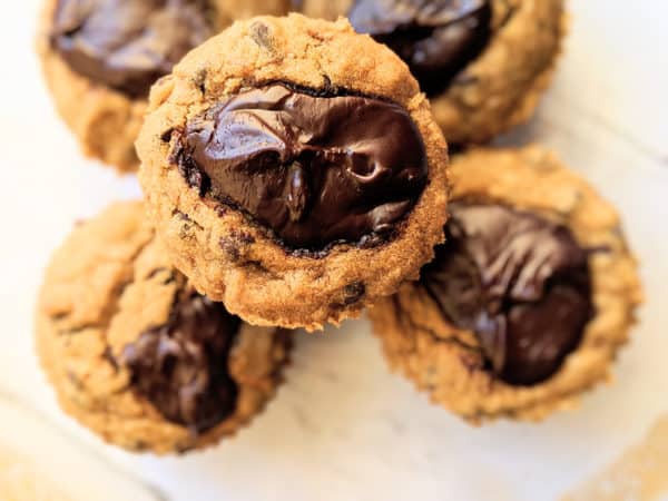Homemade chocolate chip muffins