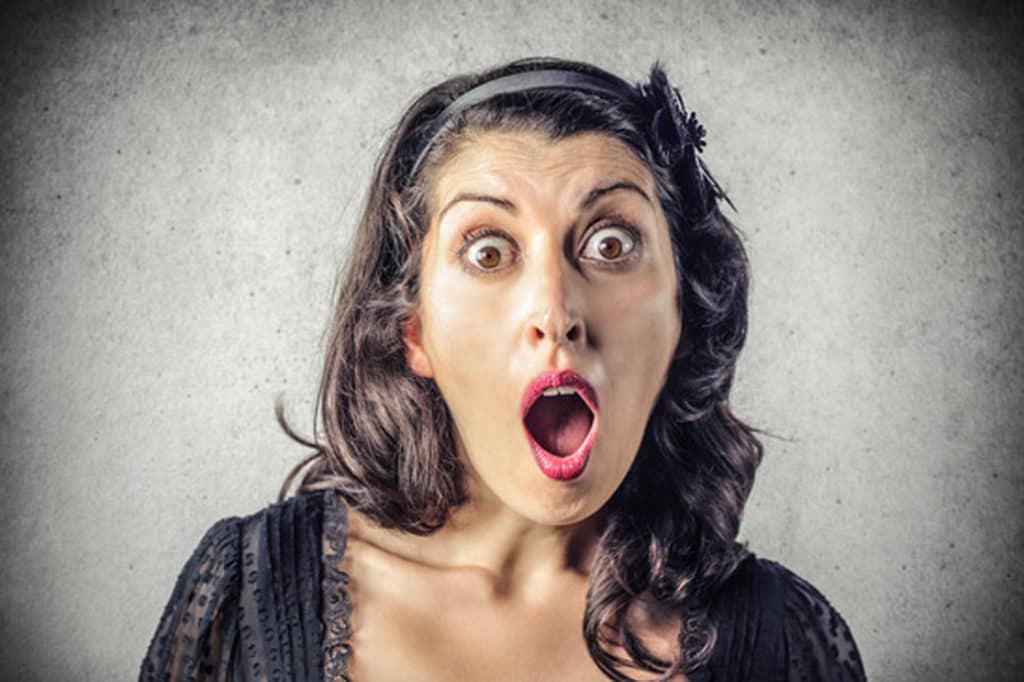 surprised woman