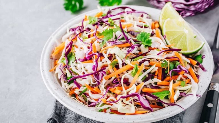 Vegan Lime Coleslaw