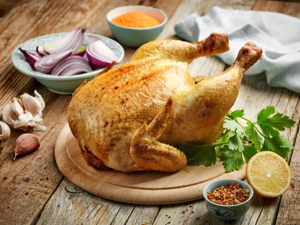 whole roasted chicken