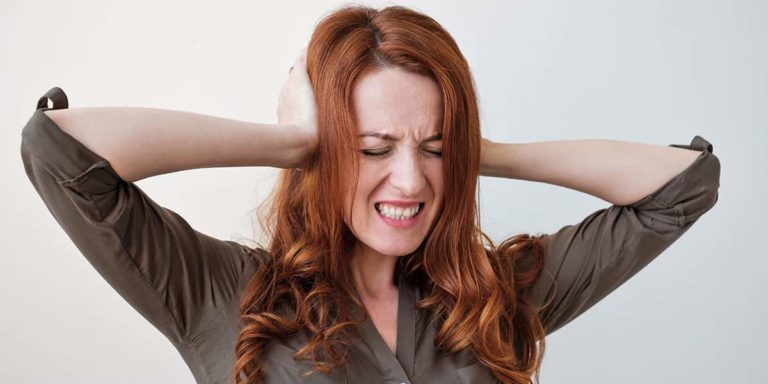 Woman Silencing her Inner Critic