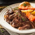 slow cooker balsamic shredded beef
