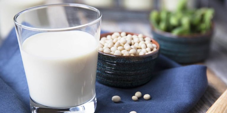 Fresh Glass of Soy Milk