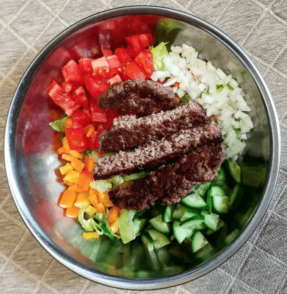 burger salad recipe