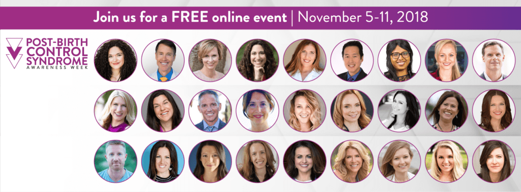 series of photos for speakers at the Post Birth Control Awareness Week event